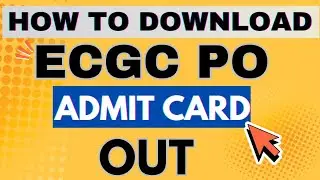 How to download ECGC PO Admit Card |   ECGC PO Admit Card Out 🔥🔥 #ecgcpo #ibps 