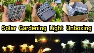 Solar Gardening Lights Unboxing||Rs_242|Solar Interaction Wall Lamp Full Review|Solar outdoor lights