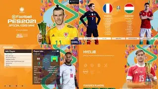 PES 2021 Menu EURO 2020 Orange by PESNewupdate