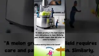Giant Melon Juice Blender | Mini Workers in Action 🍈🔧#animation #miniature #cute #new #funny