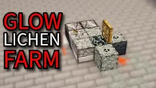 Simple Glow Lichen Farm | 108.000+ Item Per Hour | Minecraft Java 1.21.8
