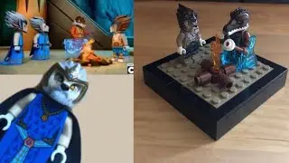 Lego Legends Of Chima Diorama + Custom Lion Elder