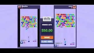 Skillz $50 Bubble Shooter Tournaments Bubbly Threes