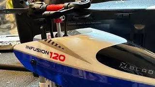 Blade Infusion 120 Helicopter flight and my personal settings for advanced flight. #horizonhobby