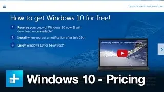 Windows 10 Pricing Details