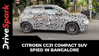 Citroen CC21 Spied In Bangalore | Compact SUV Spotted Testing
