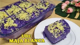UBE MAJA BLANCA | Maja Blanca Recipe without Coconut Milk | Ube flavored Maja