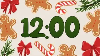 12 Minute Fun Gingerbread Holiday Timer (Happy Piano Alarm at End, No Music)