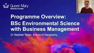 Programme Overview BSc Environmental Science with Business Management