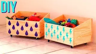 DIY - BA&Uacute; ORGANIZADOR de BRINQUEDOS