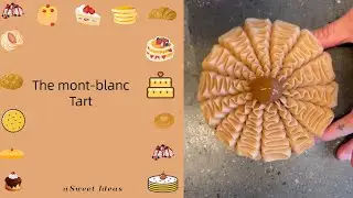 Amasing Mont-Blanc Tart with chestnut and a beautiful piping  Tutorial #shorts #montblanc