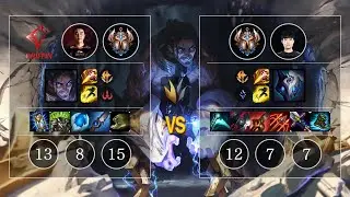GRF GIDEON Sylas vs OnFleek Kindred Jungle - KR Challenger Patch 10.11