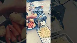 Industrial Automatic Vegetable Slicer in Action#foodprocessing#machine