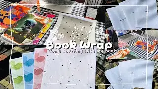Aesthetic Book Wrap 💗🧸 + How to login & download pinterest photos 💌 | #vairl #fyp #aesthetic 