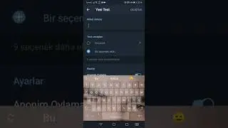 Telegram &Uuml;zerinden Quizbot İle Test Oluşturma Nasıl Yapılır