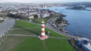 Smeatons Tower Plymouth by Drone