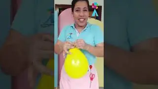 C&Oacute;MO HACER COLUMNA DE GLOBO EN FORMA DE JIRAFA