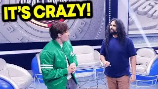 Esfand Shows Off His Insane Crowd... | NFL DRAFT SHOW