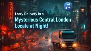 Lorry Delivery in a Mysterious Central London Locale at Night!