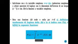 L02   DEFINIZIONE MATEMATICA DI TRASFORMATA DI LAPLACE