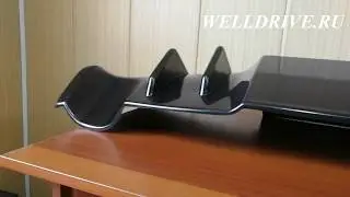 Диффузор Mitsubishi Lancer X 2007 в стиле EVOLUTION с двумя вырезами под выхлоп с двух сторон
