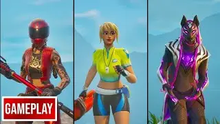 New Afterburn Racer, Riptide Strider, and Riftshadow Drift Skin Gameplays (Fortnite OG)