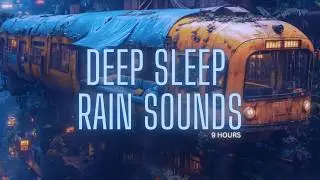 Heavy Rain on Cozy Train Car in Jungle 9 Hours HD Fal Asleep Fast 🌧️🚆 Deep Sleep Ambience