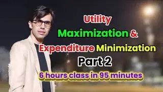 (M1C2) Consumer Theory: Utility Maximization and Expenditure Minimization (Part 2)