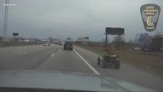 ATV driver escapes police chase along I-480