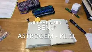 New pen-- A Christmas Benu with new ink!  Astrogem Klio with the Mad Hatter