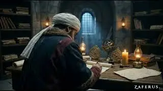 Late Night Study with an Ottoman Scholar: Rain, Writing & Oud (Dark Academia)