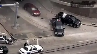 POLICE chase pickup truck ends in crash | POLICE chase 2016 August 12