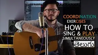 How to sing and play guitar at same time guitar lessons in Telugu.