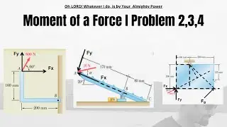 Moment of a force | Numericals on moment of a force | Engineering Mechanics | 5.1