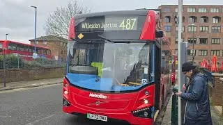Brand New: Metroline Volvo BZL VMS2818 LF73 DWX Route 487
