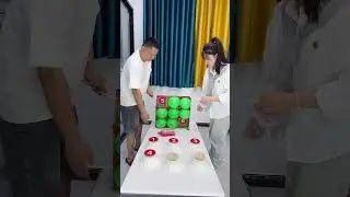 Standing bottle challenge, stand still and pop the balloon to win rewa#funnyshorts  #game #challenge
