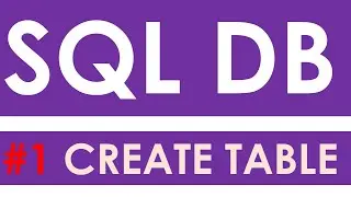 SQL Database Video 1: Create tables | Apex Oracle