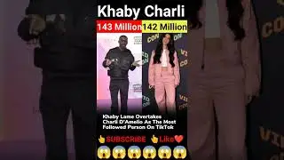 😱khaby VS Charli😱🌍World Top Tik tok star😱 #shorts #tiktok #khabylame #khaby #charlidamelio #charlie