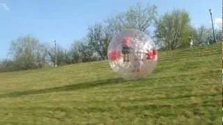 Vasily and Vlad 10' Zorb ball @ Kirby Park.MP4