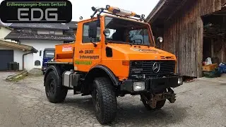 ❄️Winter service | Spreading Salt | Unimog U 1400 #winter #subscribe #viral