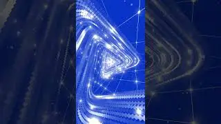 Blue Triangle Tunnel Loop Background Animation #triangle #tunnel #background
