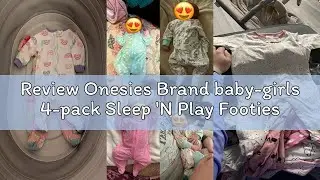 Review Onesies Brand baby-girls 4-pack Sleep 'N Play Footies Multi Pack