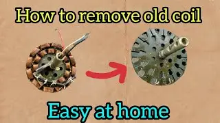 How to remove ceiling fan coil | Fan core old coil remove in tamil #buymote