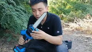 How Nicelyon performed with battery powered handheld chainsaw - Battery Chainsaw Review