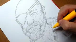 Odin for God of War Ragnarok on drawing pencil | dumit3 arts Neo Albios