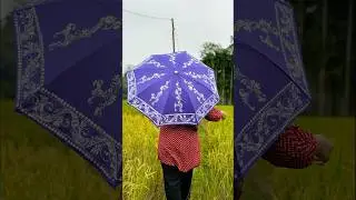 Hand printed umbrella☂️🎨🖌️#shorts #viralvideo #painting #art #youtubeshorts #shortsfeed #handmade