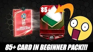 NEW BEGINNER PACKS!!! 85+ RATED PULL!!! - FIFA Mobile