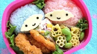Little Twin Stars Bento Lunch Box (Kyaraben)キキララキャラ弁の作り方