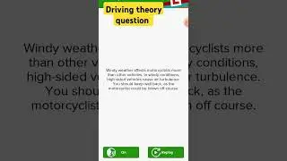 Uk driving theory question | Driving practice #driving #theorytest