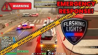 Fire Response to MVA - Flashing Lights Gameplay